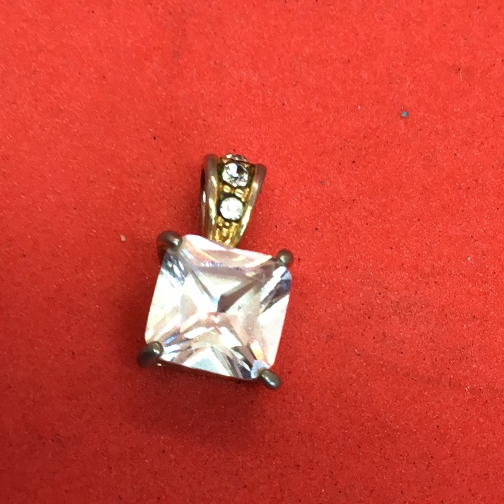Cubic Zirconia Gold Pendant